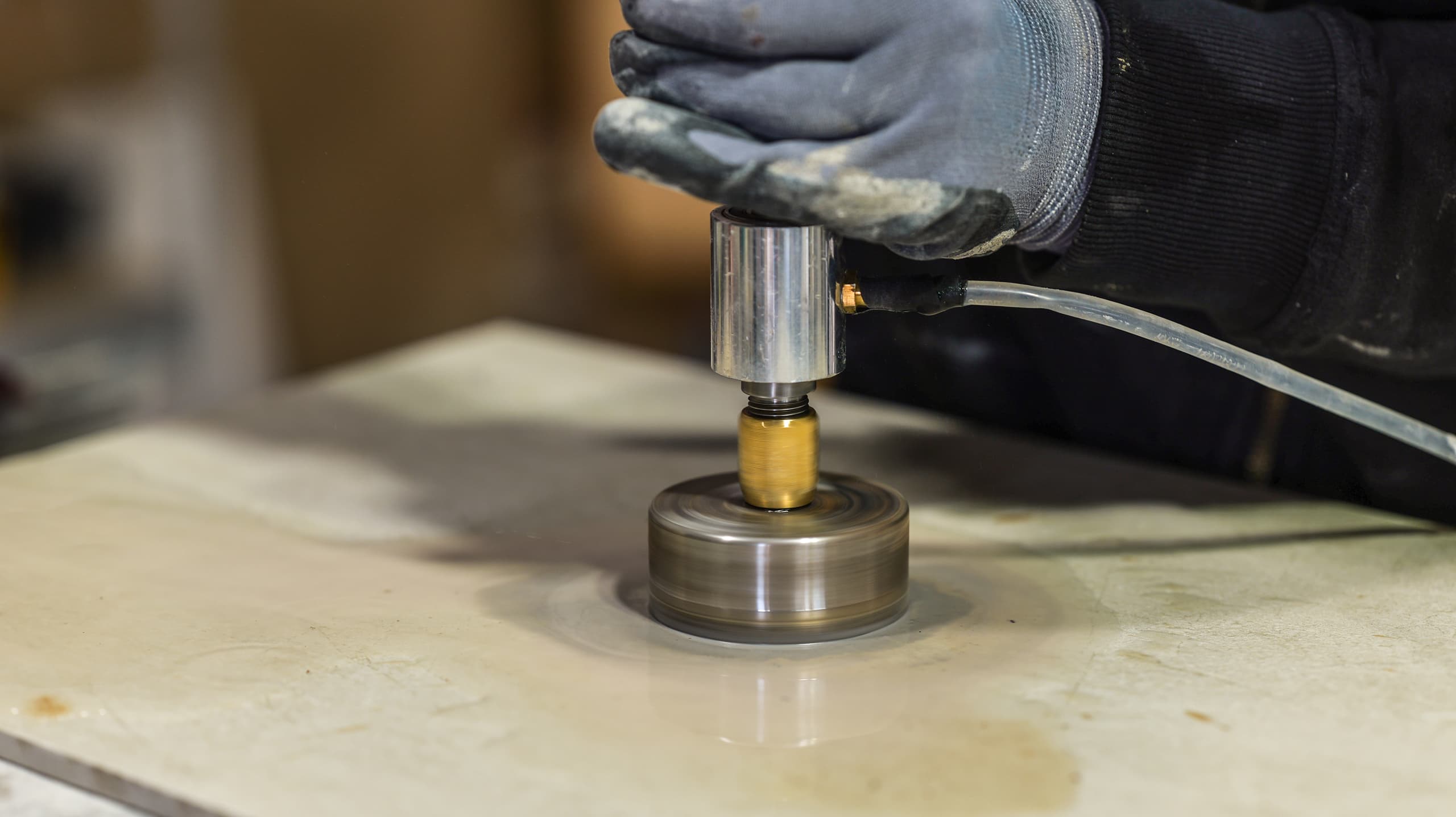 Wiertarka z koronkami diamentowymi