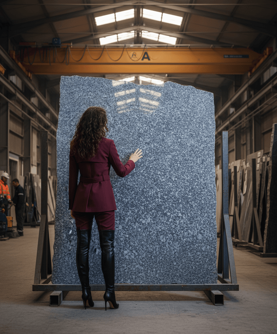 Blue in the Night - wizualizacja w magazynie kamienia