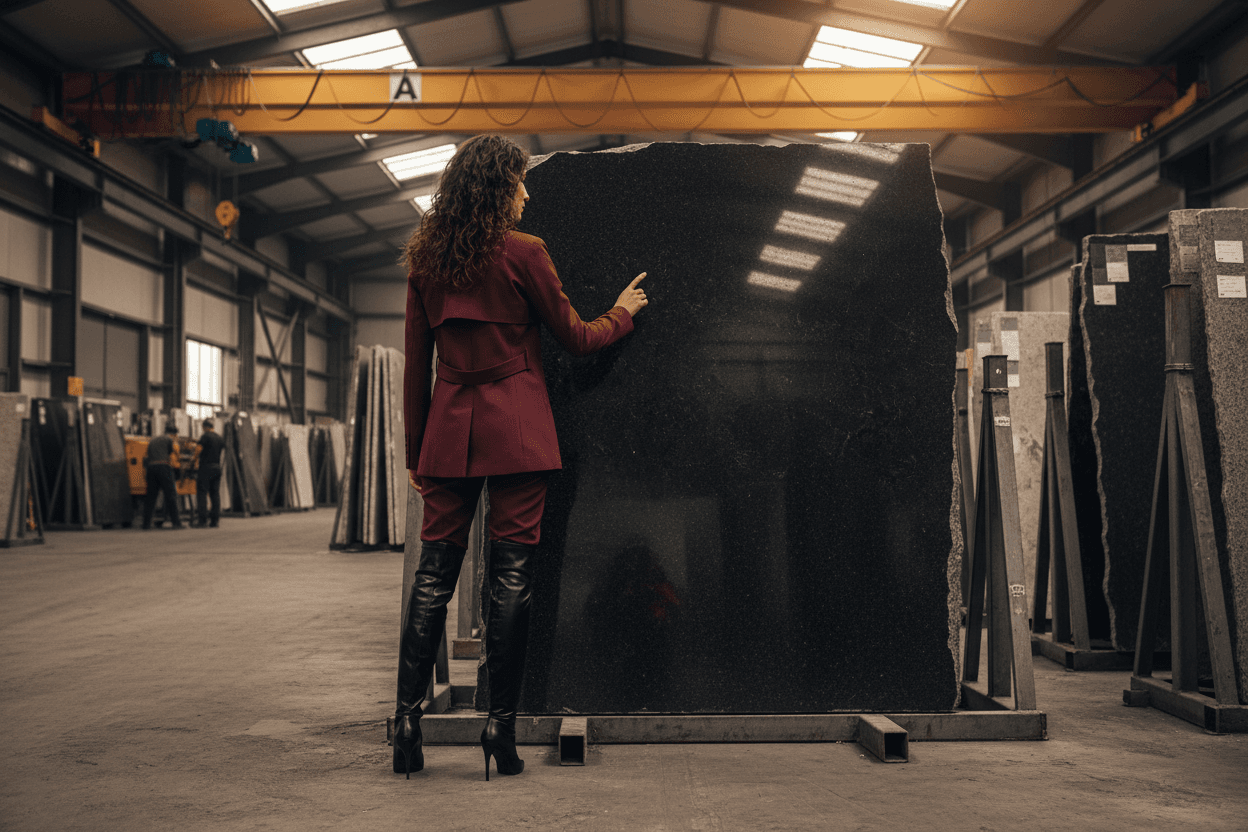 Szwed - wizualizacja w magazynie kamienia